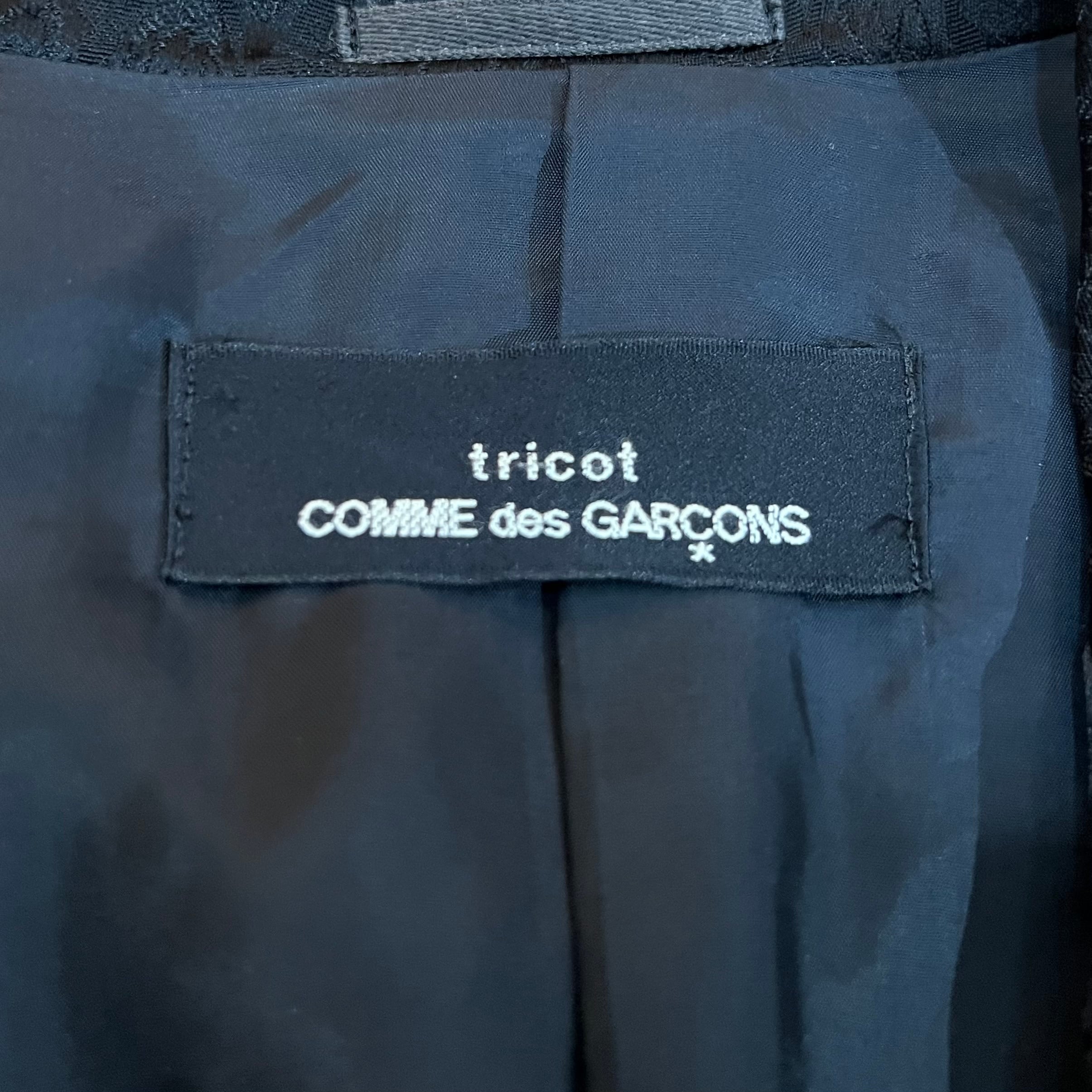 90`s tricot COMME des GARCONS / トリココムデギャルソン ジャガード テーラードジャケット