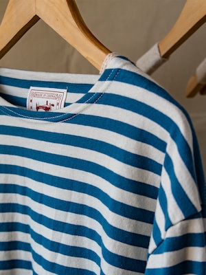 ボーダー 長袖 トップス カットソー   F0039