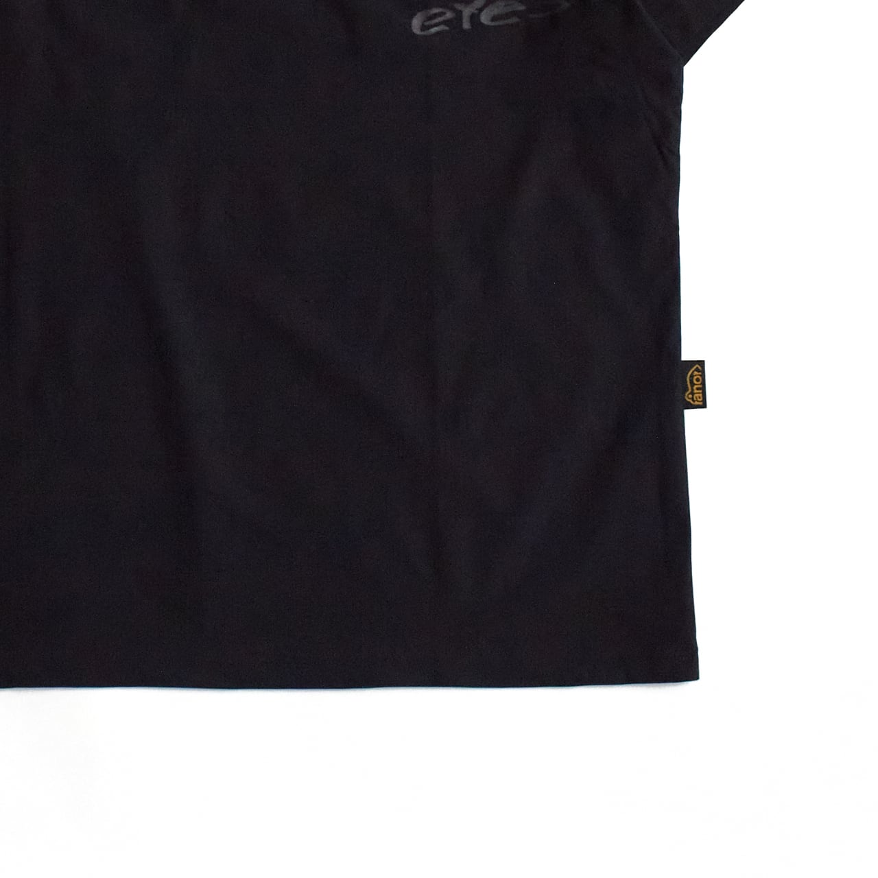 ranor（ラナー）BIG HANDLOGO T -BLACK メンズレディースTシャツ