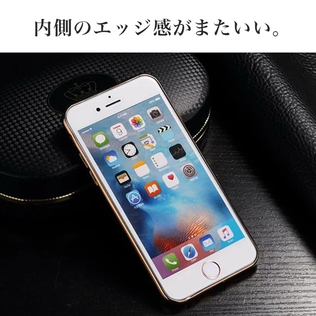 スマホケース Iphone6 6s ビジネスソフトtpu金メッキシリコンショックプルーフ Nouve