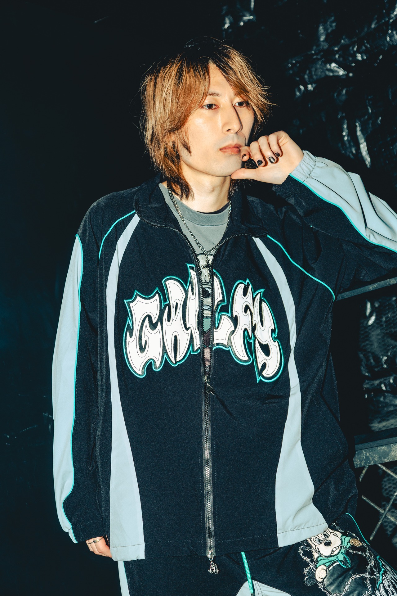 【先行販売】GALFY x EARTHISTS.コラボジャージ セットアップ(ブラック)【12月中旬発送】