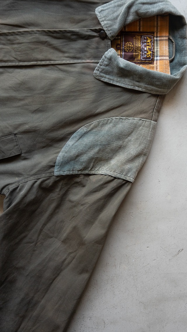 "ATLAS" '90s vintage Fine-count duck and corduroy jacket