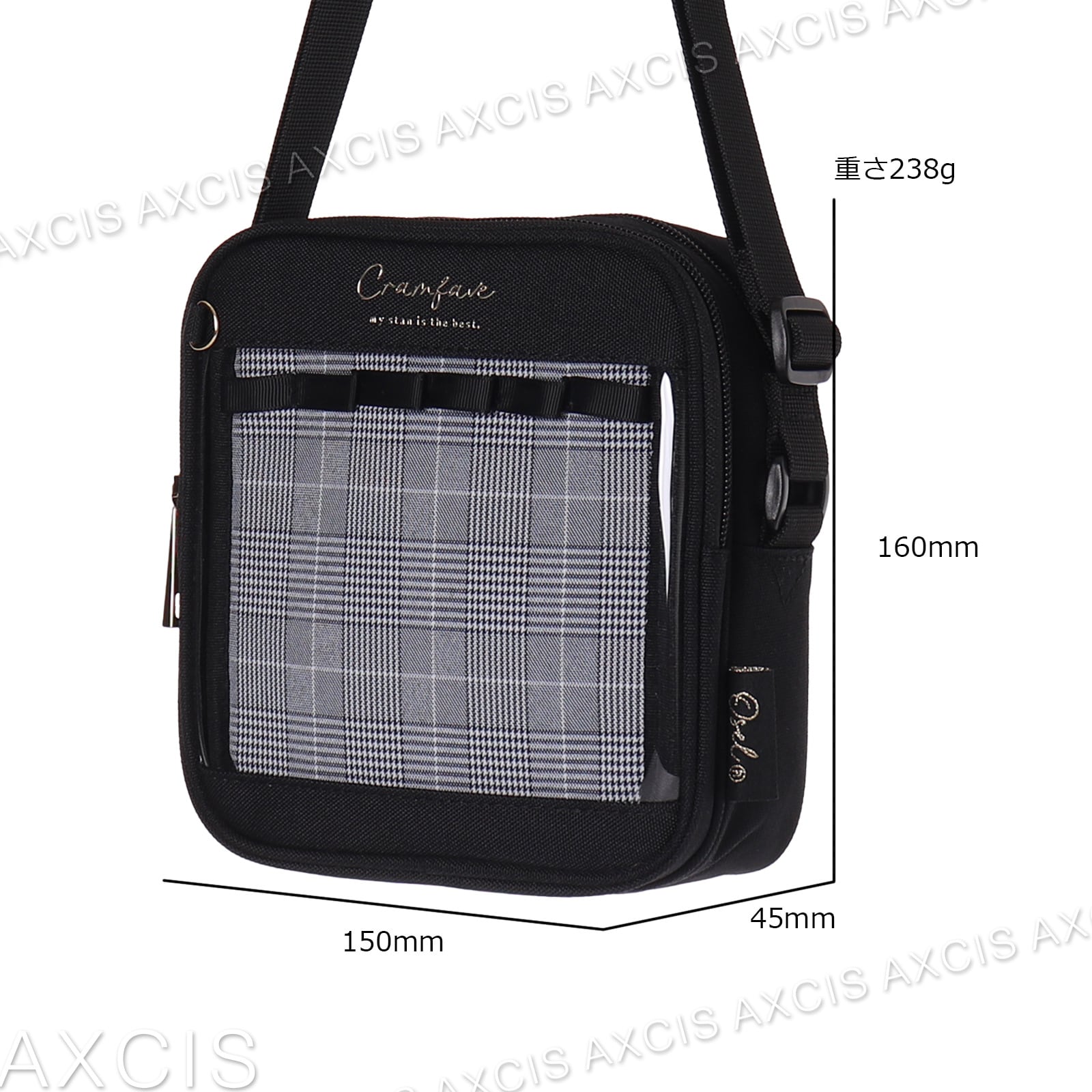 ASK ショルダーバッグ C23094】Osel Coboca＋ポリグレンチェックスクエア