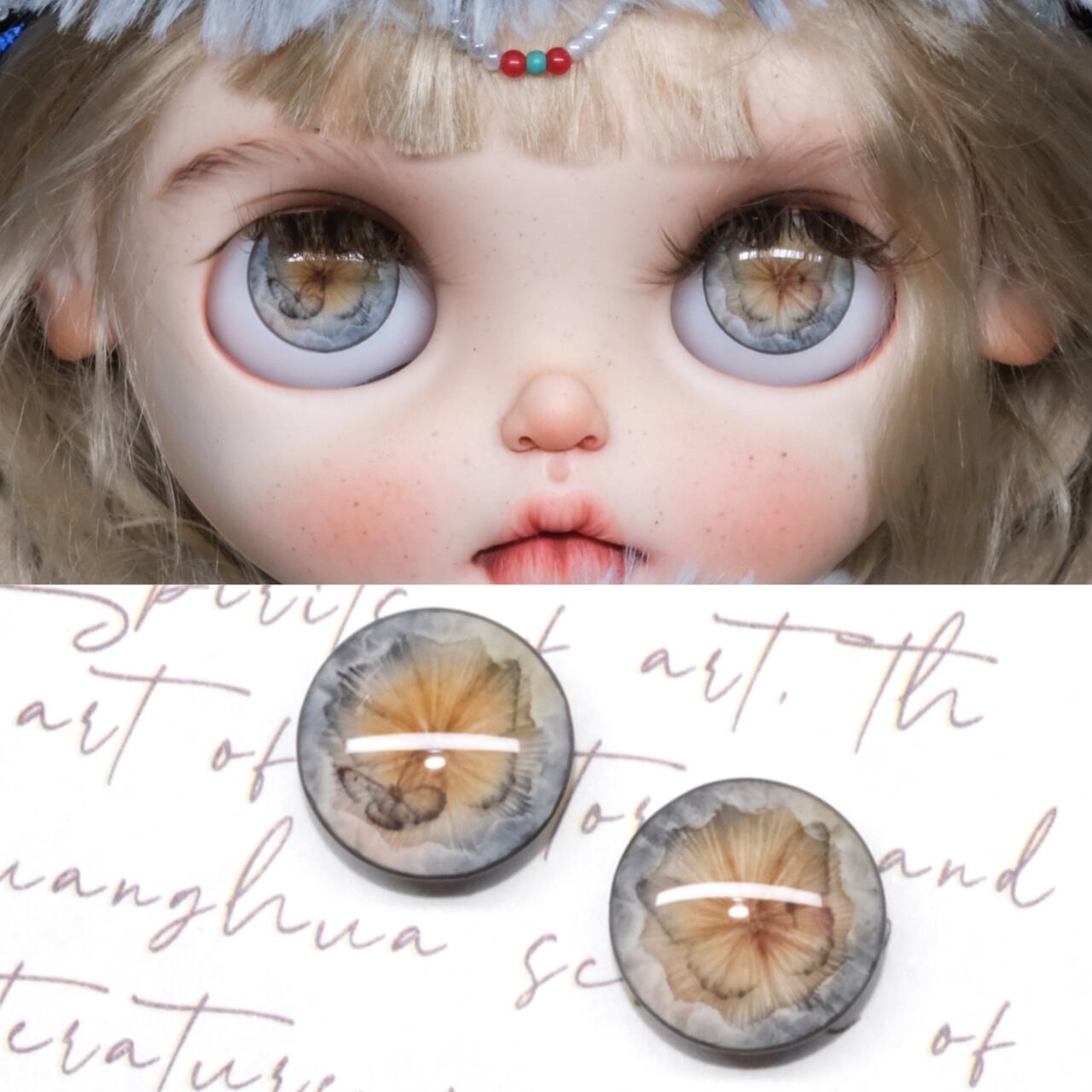 受注製作】【ブライス用アイチップ】ドールアイ Blythe カスタムアイ
