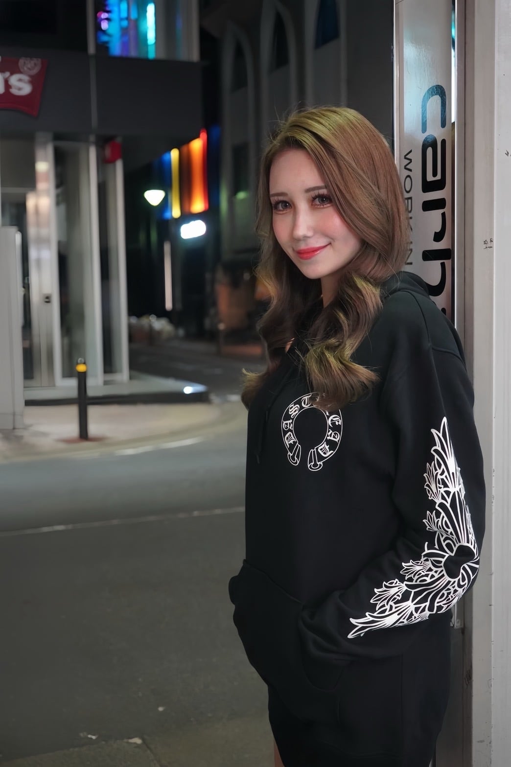 DAstyle Floral pattern Parker 【BLACK】 | DAstyle