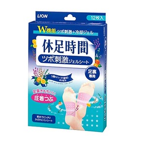 【努力特価】休足時間ツボ刺激ジェルシート 12枚【3個セット】