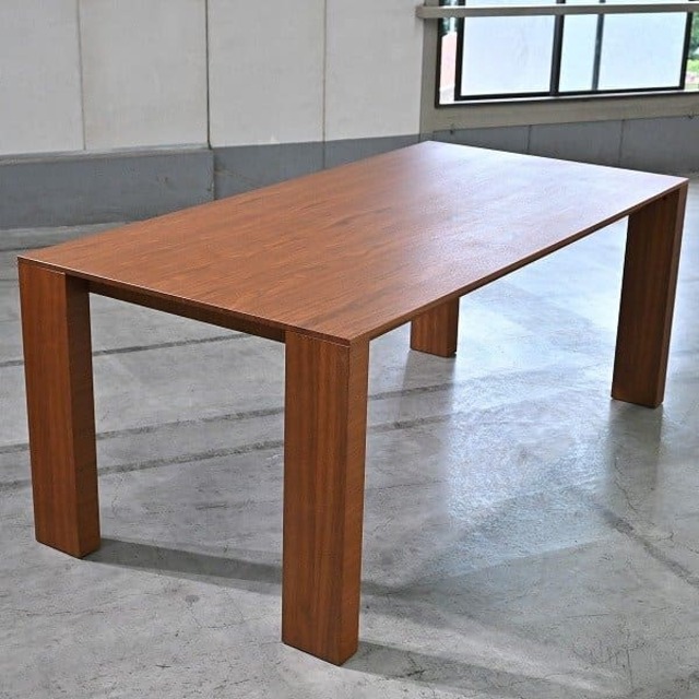 Arflex「REKTA」テーブル ウォールナット Carlo Colombo ダイニング リビング 食卓 会議 ミーティング オフィス アルフレックス レクタ【中古家具/中古インテリア/USED家具ユーズド家具/リサイクル】