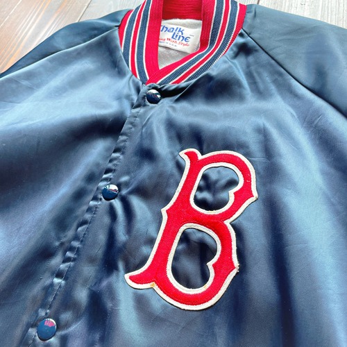 90s  Chalk Line MLB〝 Boston Red Sox 〟 Nylon Stadium Jacket Size LARGE