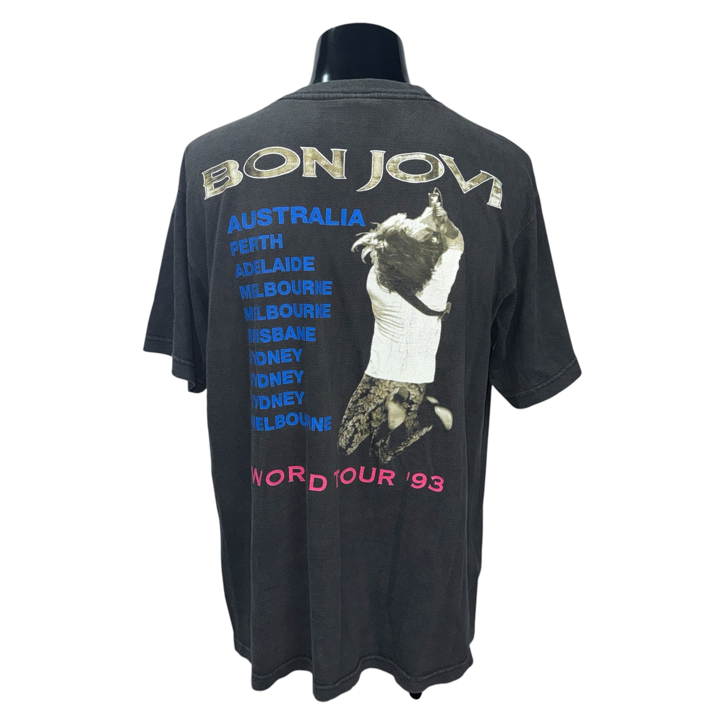BON JOVI】ボン・ジョヴィ “WORLD TOUR '93 AUSTRALIA” Vintage T