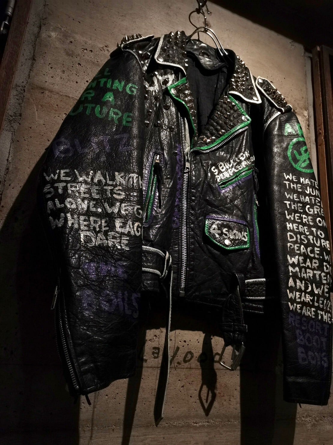 punkpaint leather jacket punk パンク レザージャケット