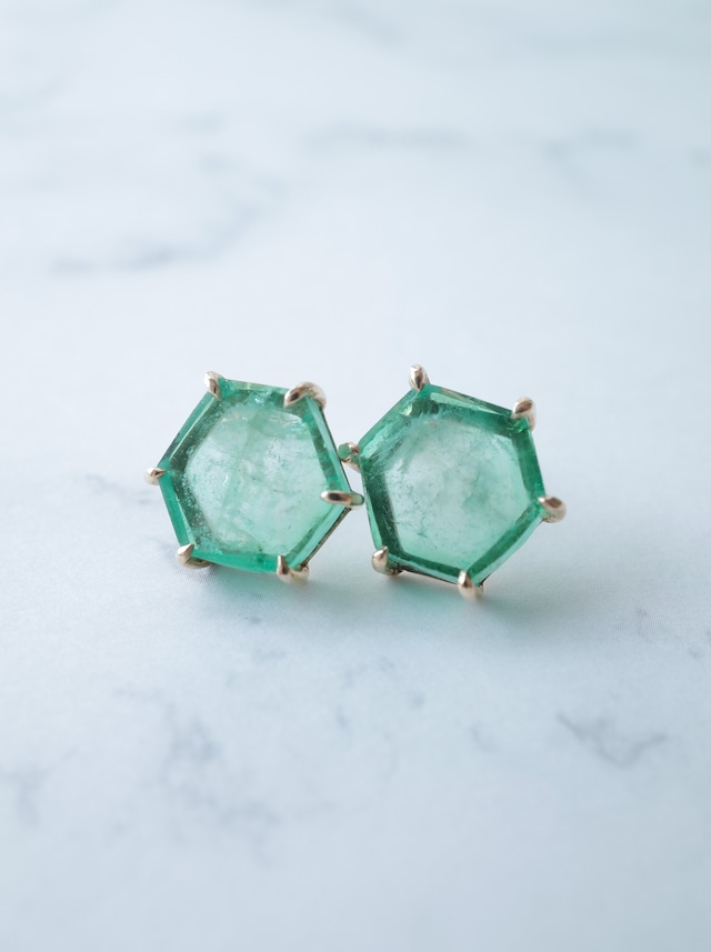 Emerald Crystal Stud Earrings