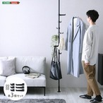 つっぱりポールハンガー フック大小3個セット