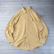 Brooks Brothers ブルックスブラザーズ ギンガムチェック 刺繍ロゴ ボタンダウン 長袖シャツ オレンジ 古着