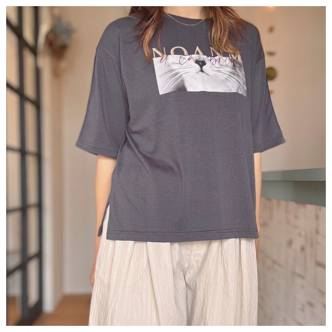 【Eimee Law】アニマルフォトメロウシアーTシャツ