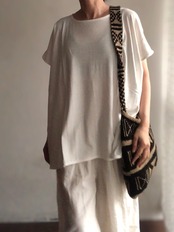 A HOPE HEMP | バンブー天竺《ヘンプ × コットン×バンブー》 Bamboo Knit Tee 2色