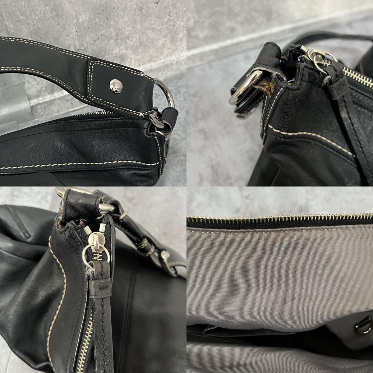 COACH】コーチ ショルダーバッグ ブラック レザー F13731 レディース