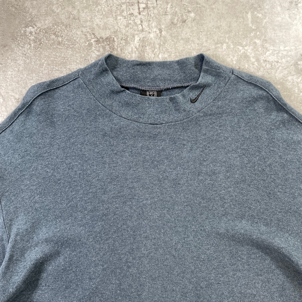 90s OLD NIKE GOLF モックネック ロンT 刺繍ロゴ カットソー 90年代～ NIKE GOLF ナイキ モックネック ロングTシャツ ロンT メンズ
