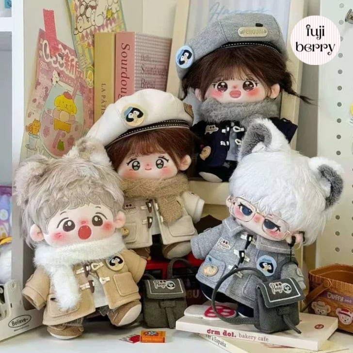 【20cmぬい服】冬の通学コーデ 着せ替えぬいぐるみ 棉花娃娃用お洋服|fuji berry