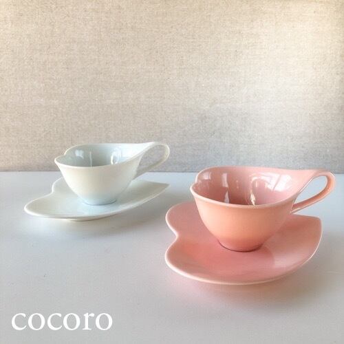 こころ コーヒーカップ ソーサー カフェ食器 洋食器 【在庫限り】