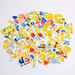 送料無料!【 The Simpsons / シンプソンズ 】【2】STICKER(ステッカー)50枚SET 〚アメリカン雑貨 アメトイ〛