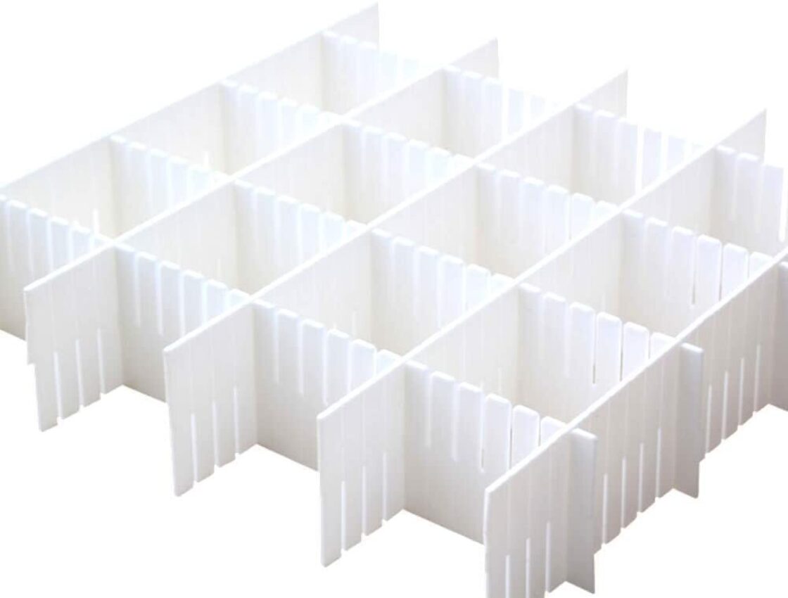 送料無料】 仕切り板 引き出し仕切り 引き出し仕切り板 引き出し 小物 整理 収納 化粧品 下着 文房具 8枚セット ホワイト | Pay ID