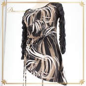 社交ダンス 衣装 スタンダード トップス レッスンウェア レディース Leirena レイリーナ 黒 白 ブラック系 ホワイト系 ブラウン系 長袖 社交ダンス衣装 トップス ダンスウェア 長袖トップス レディースウエア フォーマル トップス ストレッチ素材 おしゃれ カジュアル 大人向け 黒白コーデ 袖あり カラーバリエーション 体型カバー フィット感 伸縮性 柄物トレンド ダンス レッスン用