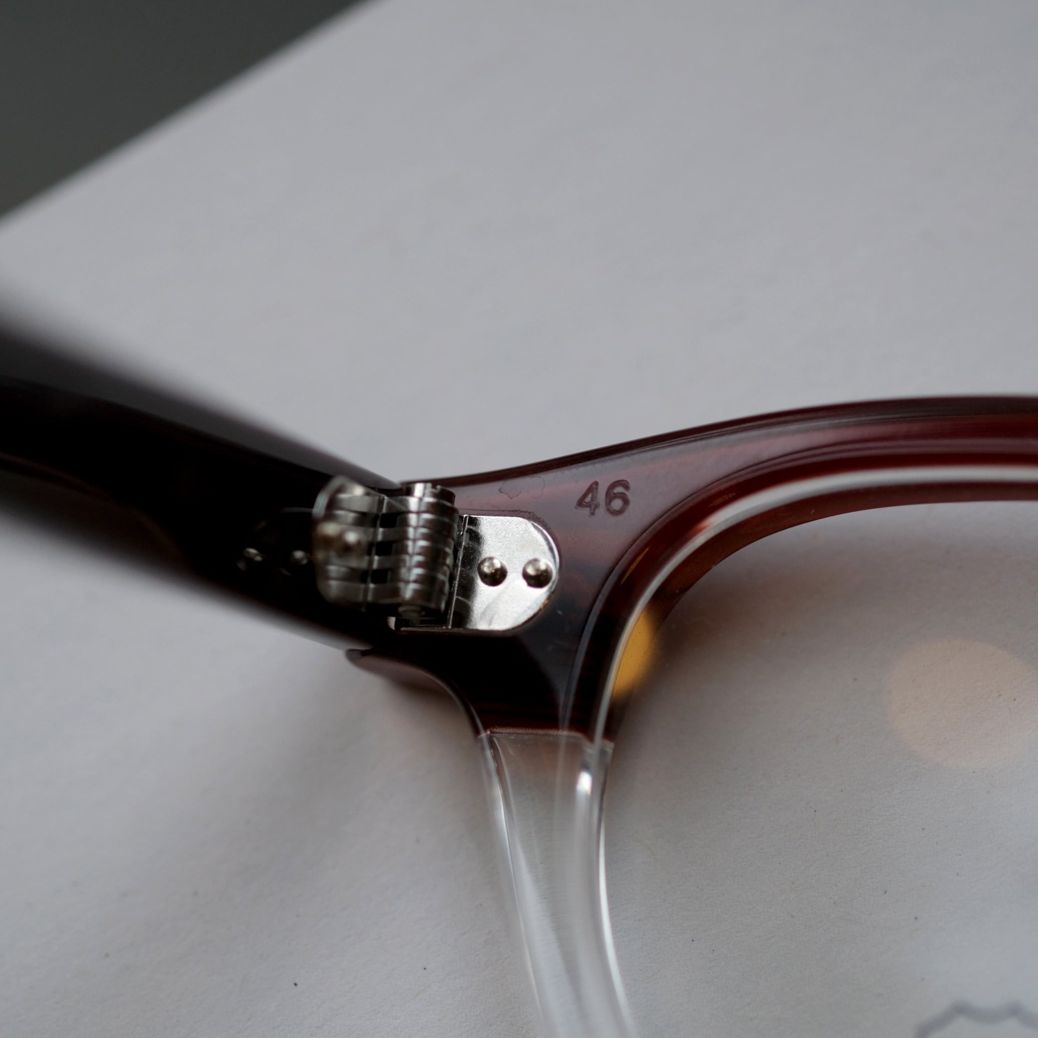 JULIUS TART OPTICAL】AR 46□22 - RED WOOD CLEAR (MEDIUM) | SEESAW