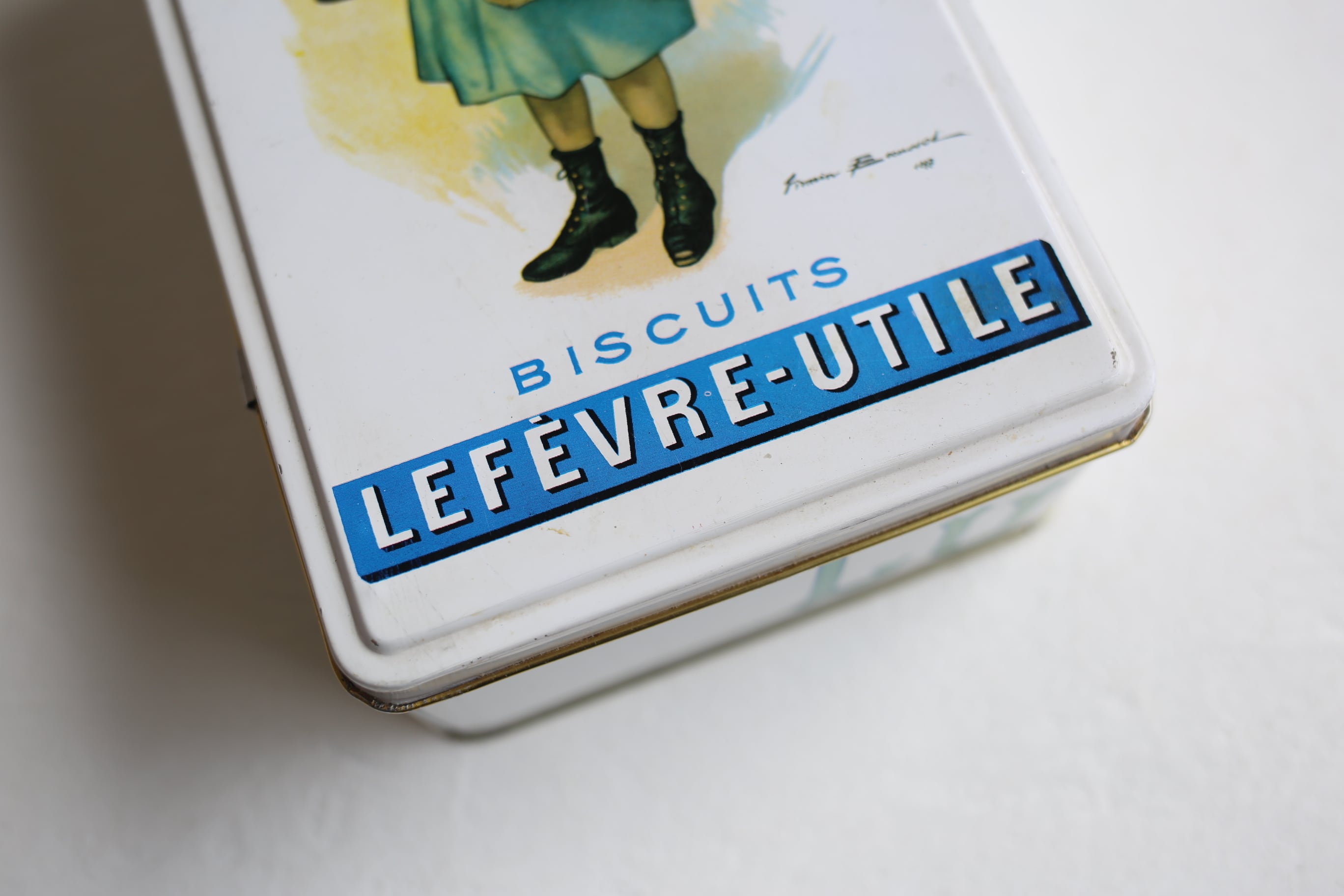 フランス アンティーク ヴィンテージ LU TIN缶『PETIT BEURRE』 N
