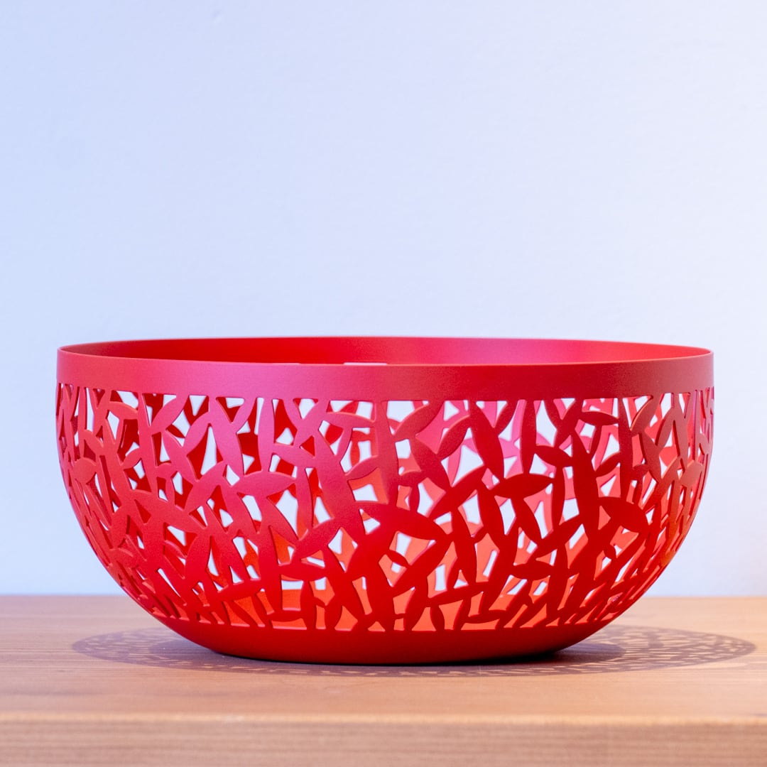 ALESSI フルーツボウル Cactus レッド 21cm Marta Sansoni