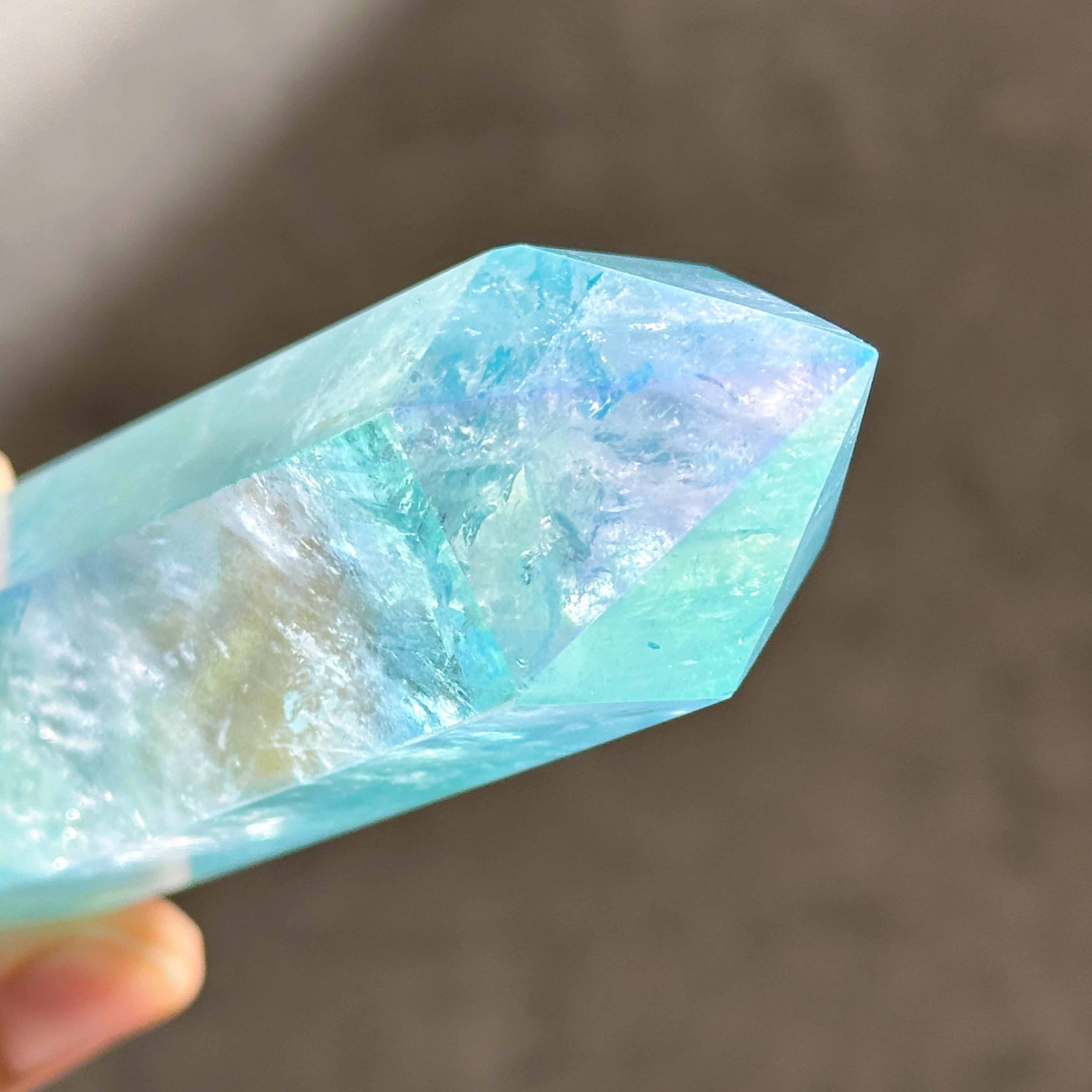 Big◎アクアオーラクォーツ タワー 91✧ Aqua Aura Quartz ✧天然石