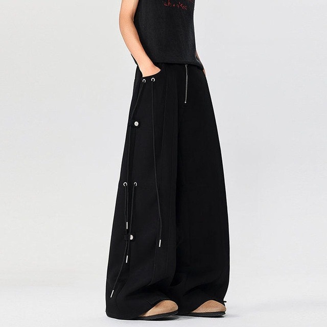 Layered design wide-leg pants(MT1518)