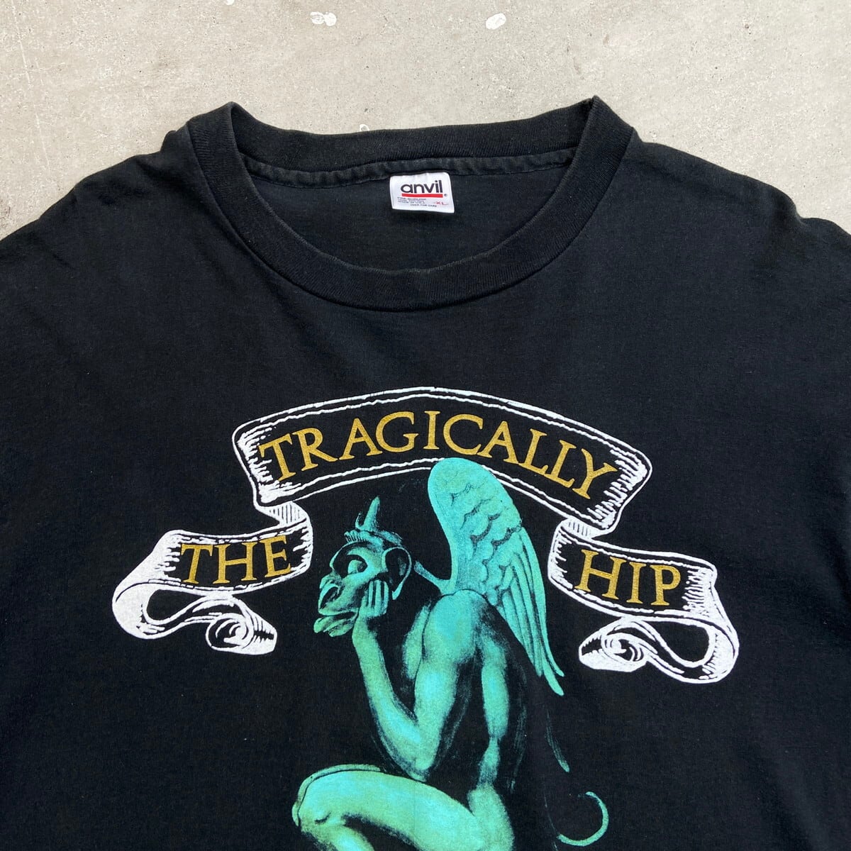 希少 90s 当時物 GAMMARAY ヴィンテージ バンドロングTシャツ L 90年代 USA製 THE TRAGICALLY HIP バンド ロングTシャツ メンズXL 古着