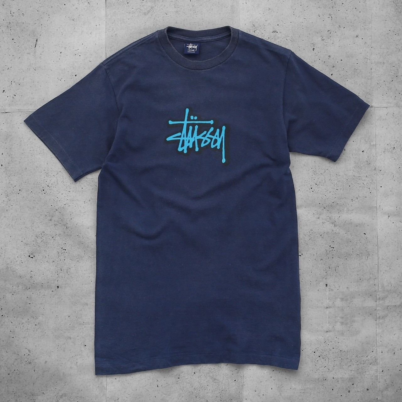 9-⑬ Old stussy Tシャツ 黒タグ ビンテージ 赤 USA製（ステューシー 
