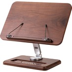 ブックスタンド カレンダー付 木製 パソコンスタンド 本用品 パソコン用品 スタンド デスクトップ用