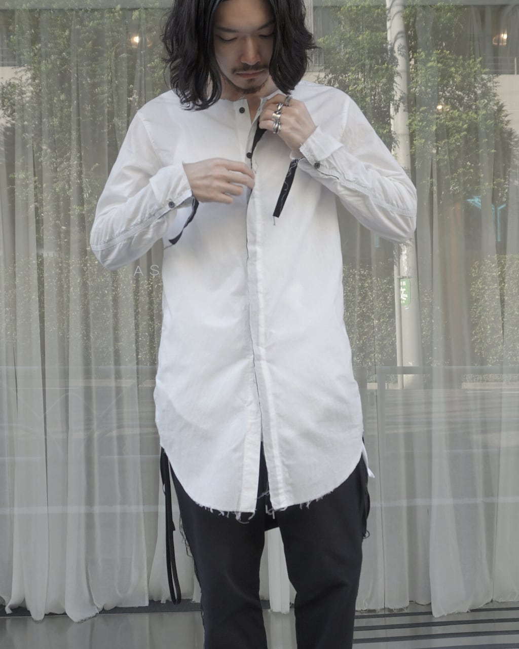 ASKYY / RIBBON SHIRTS -LONG- / WHT | ASKYY TOKYO FLAGSHIP ASKYY / RIBBON SHIRTS -LONG- / WHT | ASKYY TOKYO FLAGSHIP