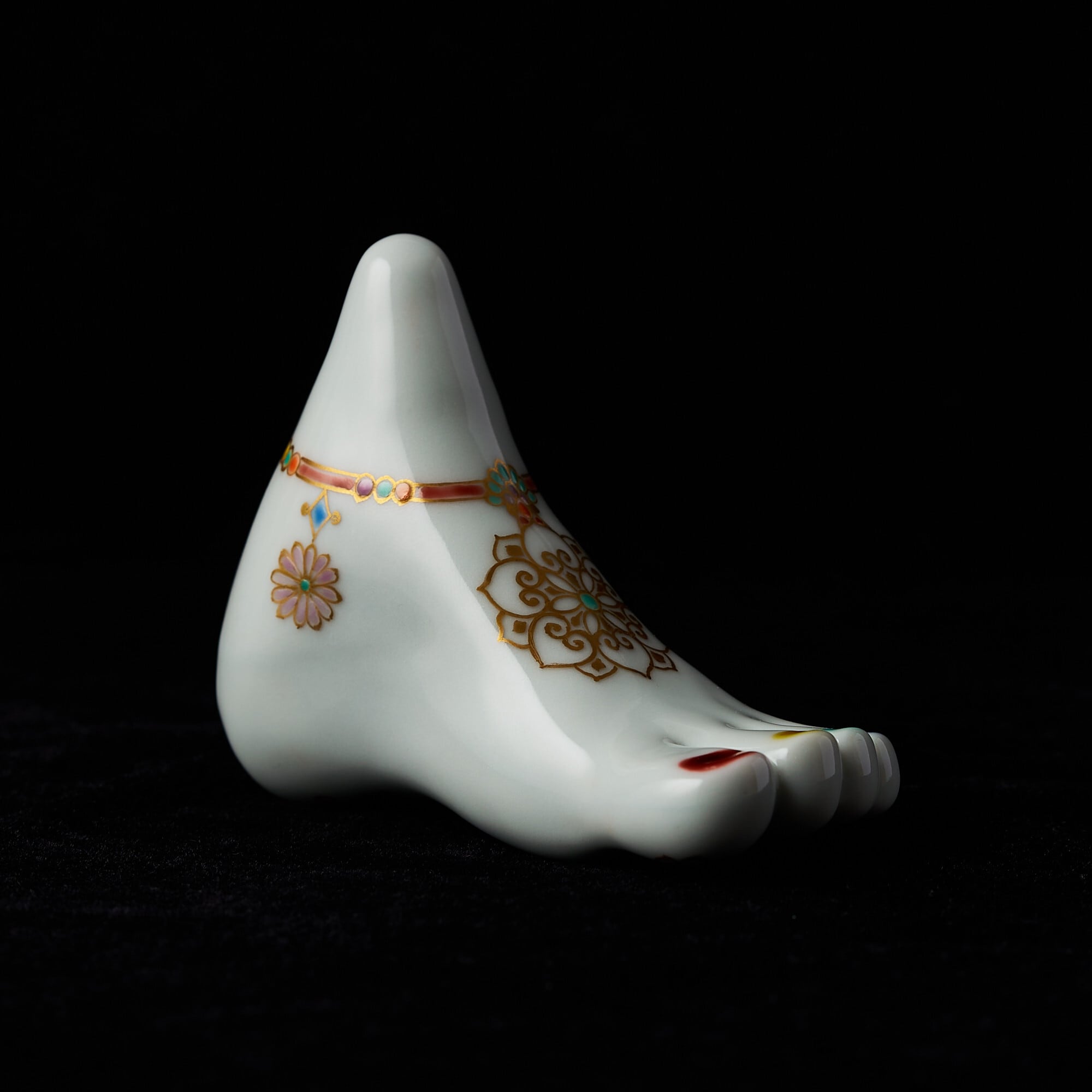 プレミアムもみもみくん｜金彩装飾紋｜九谷焼製【木箱付き】 | 足健道