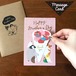 母の日カード 感謝を込めて花束ご用意しました