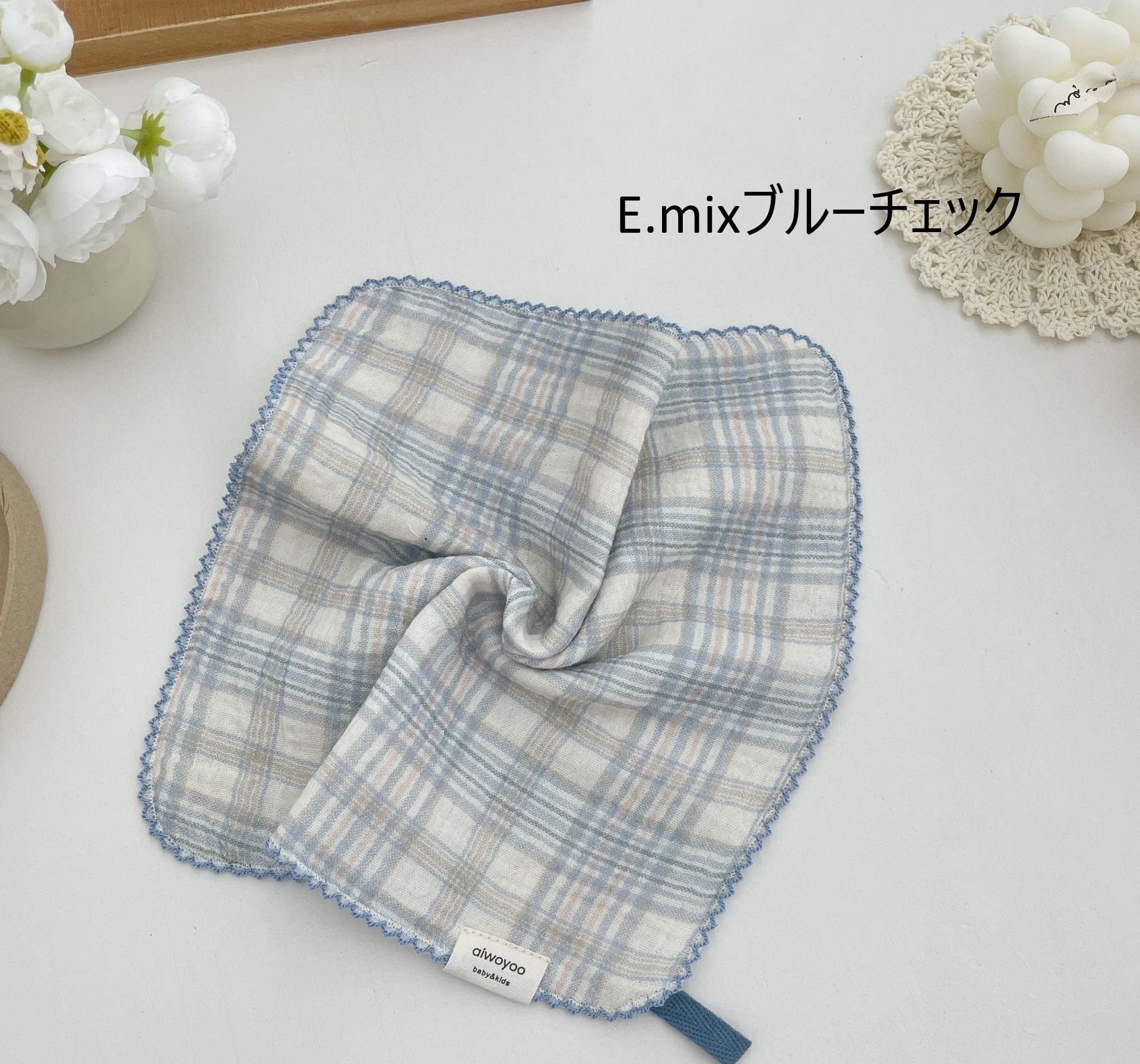 10color ガーゼハンカチ