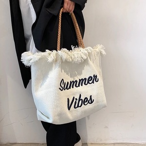 【2color】フリンジトートバッグ