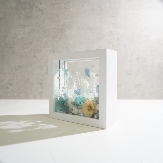 【ライトブルー】フレームフラワー Mサイズ ガーデンタイプ FM-49≪限定１点≫