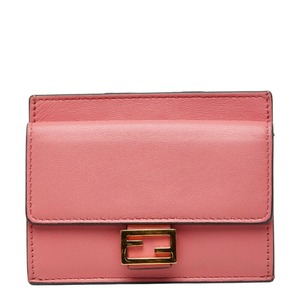 フェンディ バゲット カードケース コインケース 8M0423 ピンク レザー レディース FENDI 【中古】