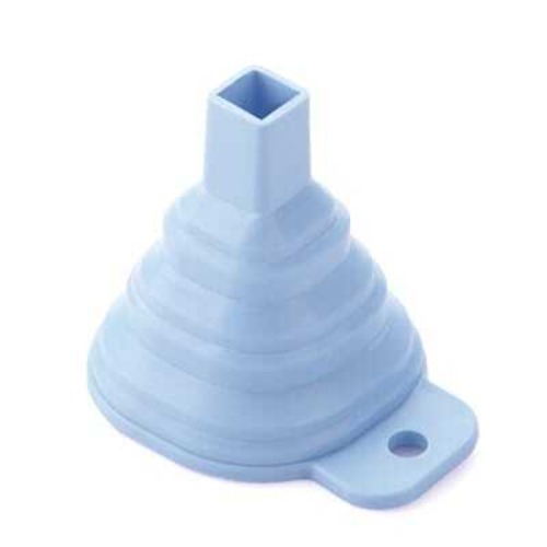 折りたたみじょうご シリコン コンパクト 10個セット 漏斗 キッチン用品 詰め替え ボトル移し替え 液体 調味料 洗剤 サニタリー 収納 省スペース ブルー グリーン ピンク ランダム　cw-a-3253