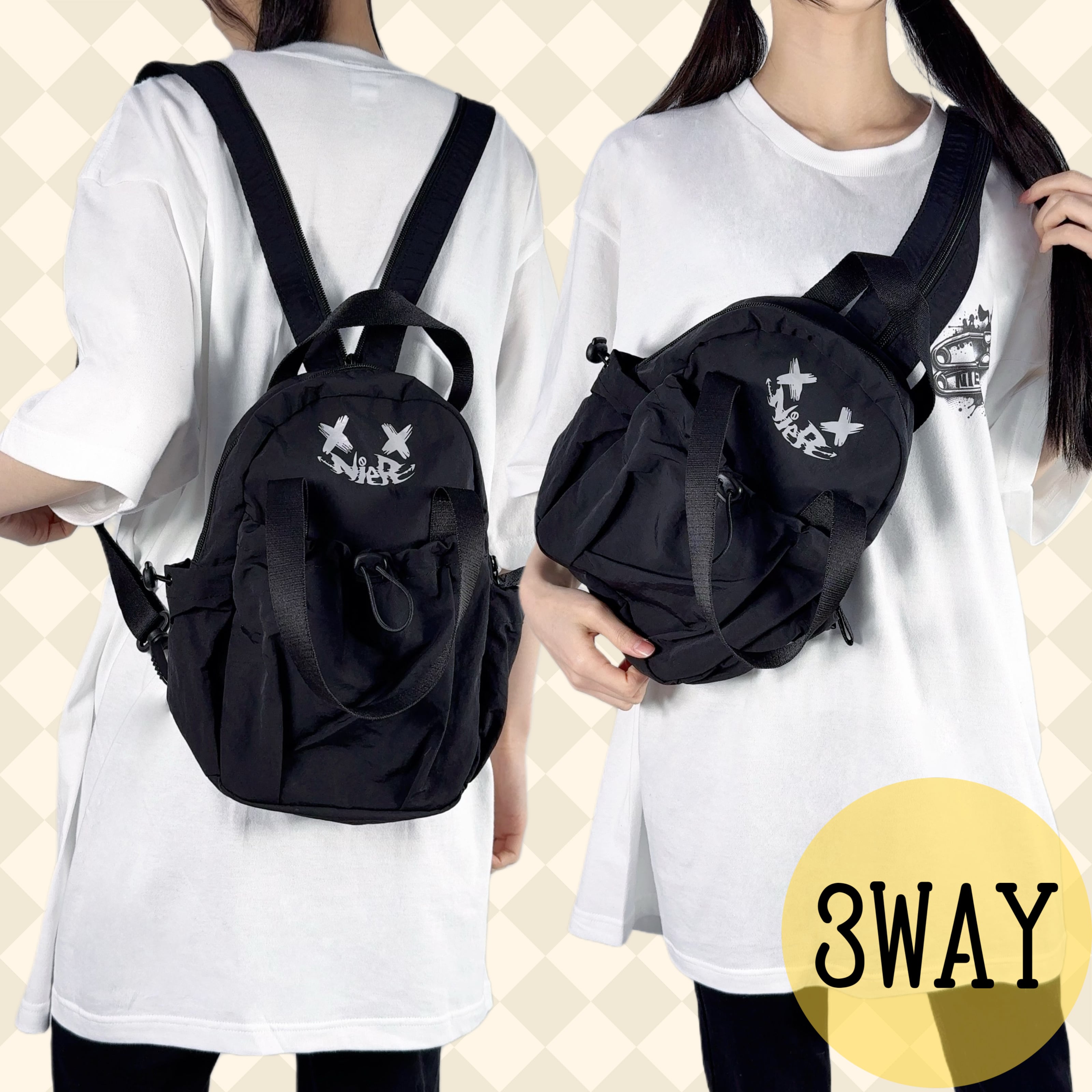 3WAY COMPACTバックパック【FACE】 | NIER CLOTHING