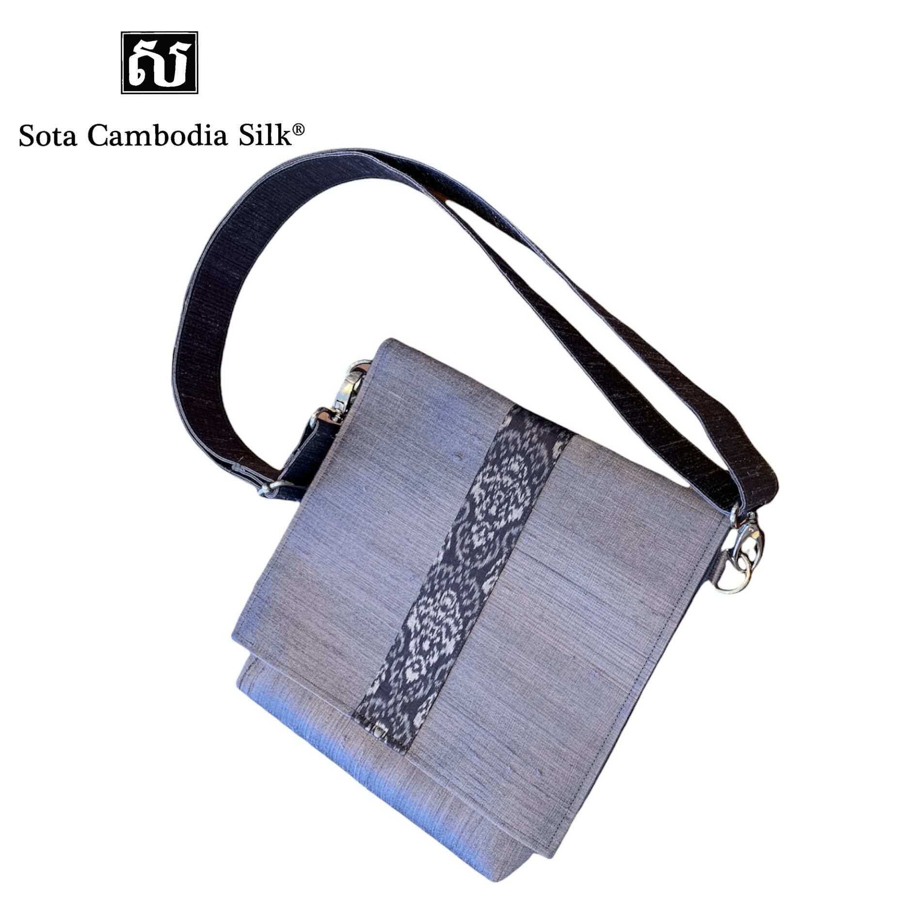 【完売】バッグ シルクバッグ 軽いバッグ 新作 DIAMOND BAG カンボジアシルク シルク バッグ