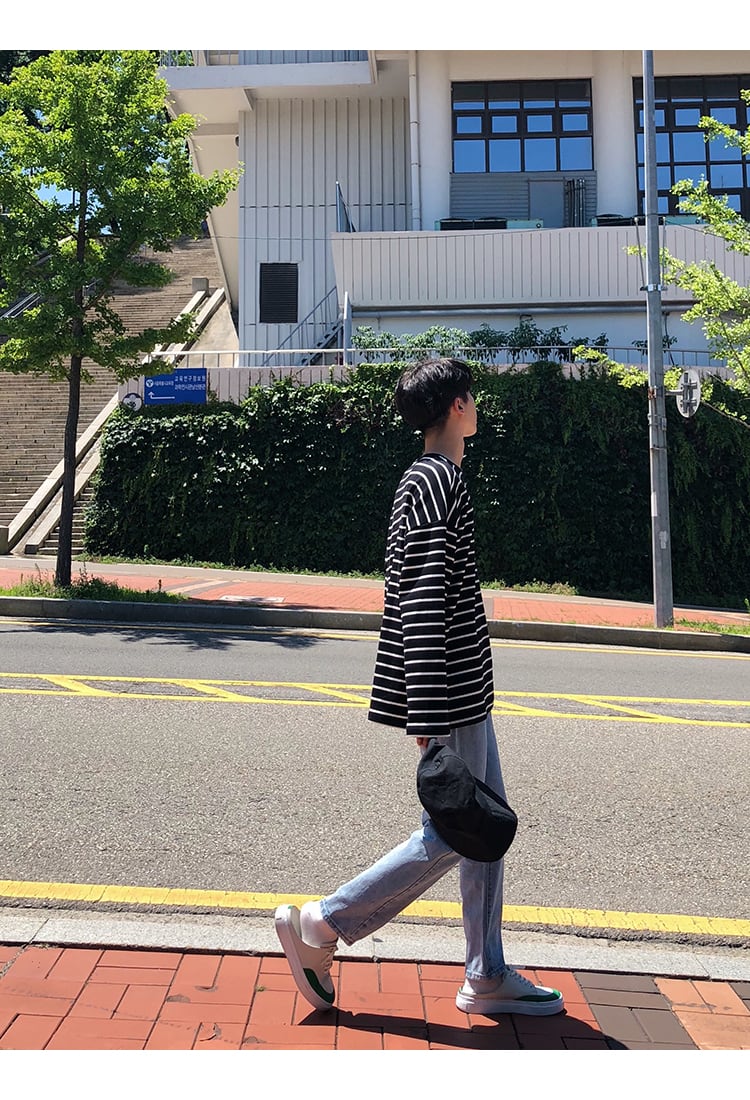 全1色 ロンT カットソー ボーダー カジュアル おしゃれ