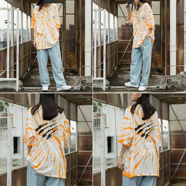 美品】L.G.B オレンジ タイダイデニム LGB プロトタイプ タイダイ