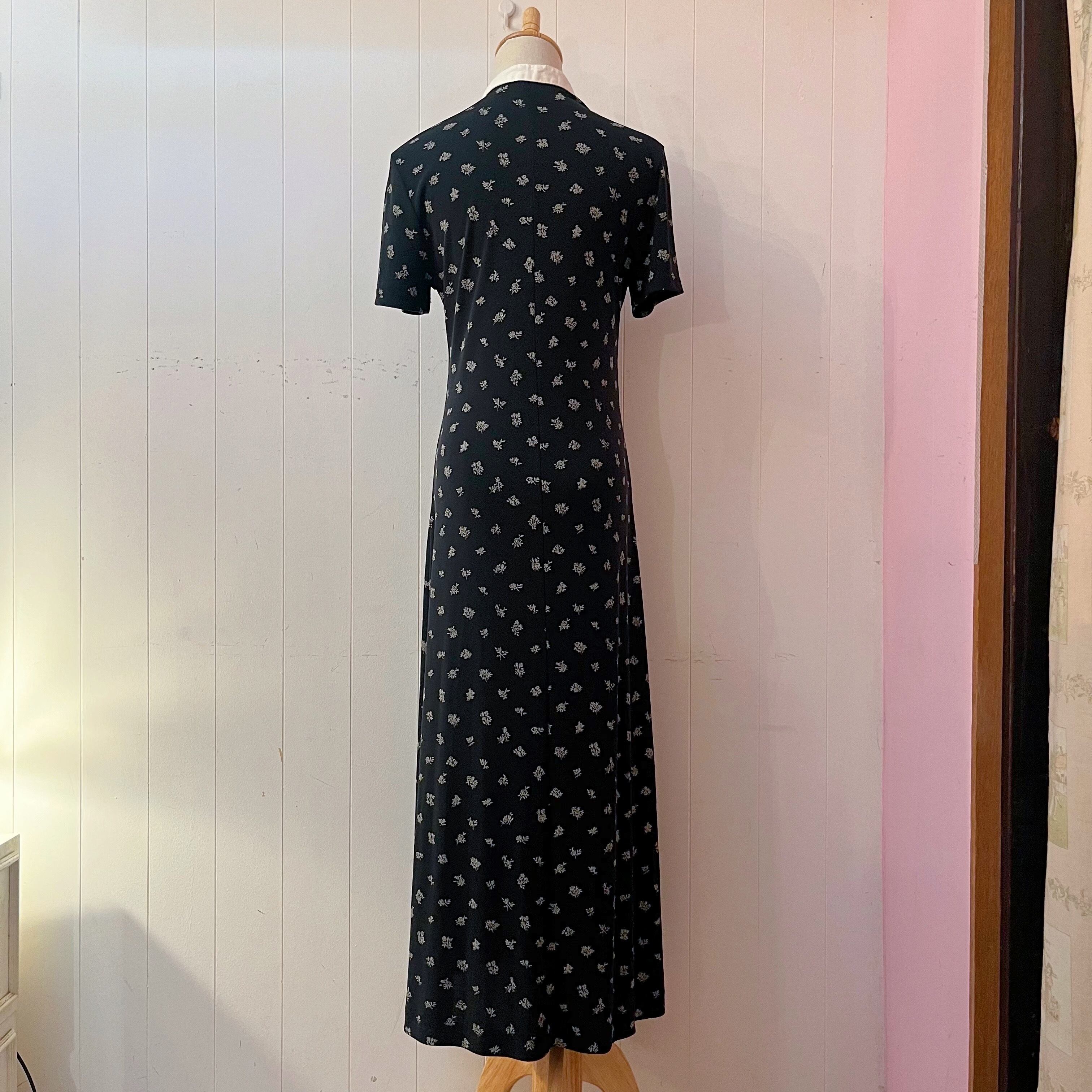 mini rose stand collar one-piece