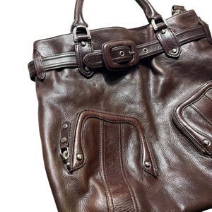COLE HAAN leather boston bag