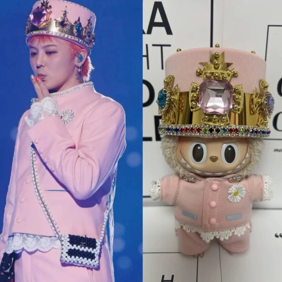 labubu ラブブ G-DRAGON 17センチ ぬい服 着ぐるみ 着せ替え服 | PAY ID