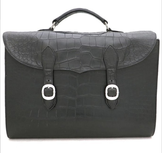 CHROME HEARTS クロムハーツ アリゲーター.クロコ ブリーフケース ビジネスバッグ